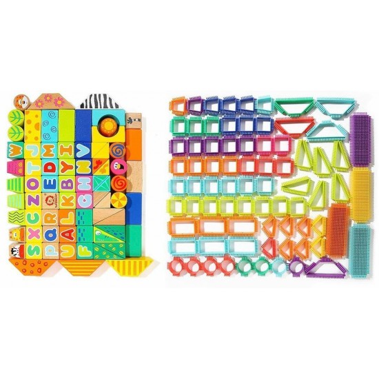 Set de constructie 150 piese - Animalute salbatice