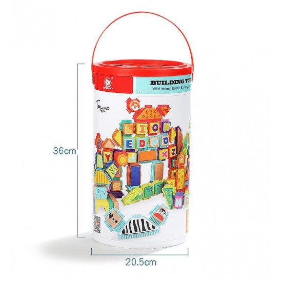 Set de constructie 150 piese - Animalute salbatice