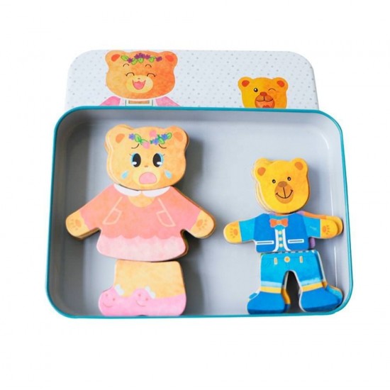 Set magnetic - Imbraca ursuletii (36 piese)