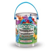 Set pentru sortat si numarat - Dinozauri jucausi 72 piese