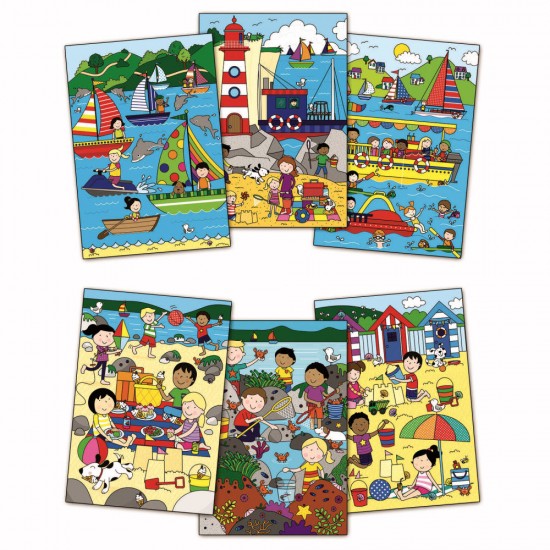 Carte de colorat Water Magic - La mare