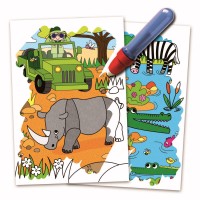 Carte de colorat Safari Water Magic