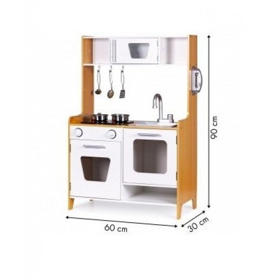 Bucatarie copii de lemn Ecotoys PLK534