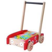 Antemergator din lemn cu 40 de cuburi Ecotoys