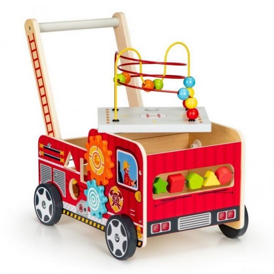 Antemergator educational cu blocuri din lemn Ecotoys 