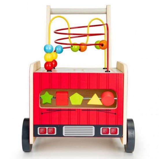 Antemergator educational cu blocuri din lemn Ecotoys 