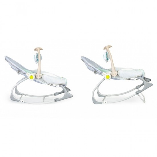 Balansoar 3 in 1 cu vibratii si melodii Ecotoys - Elefant