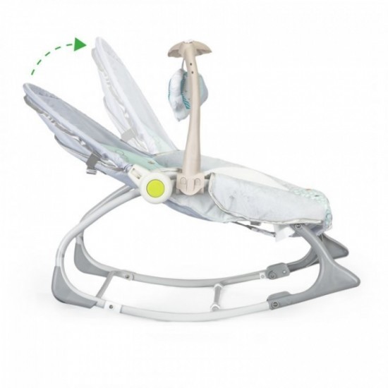 Balansoar 3 in 1 cu vibratii si melodii Ecotoys - Elefant