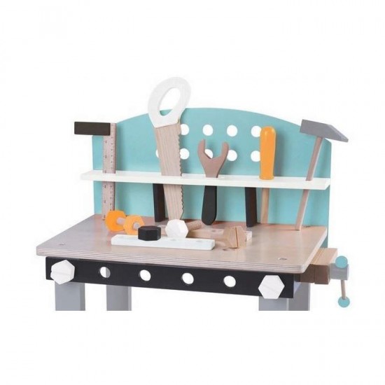 Banc de lucru din lemn 32 piese Ecotoys