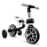 Bicicleta copii cu roti ajutatoare Ecotoys LC-V1311 - Alb cu Negru
