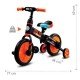 Bicicleta cu sau fara pedale si roti ajutatoare Sun Baby Molto Orange