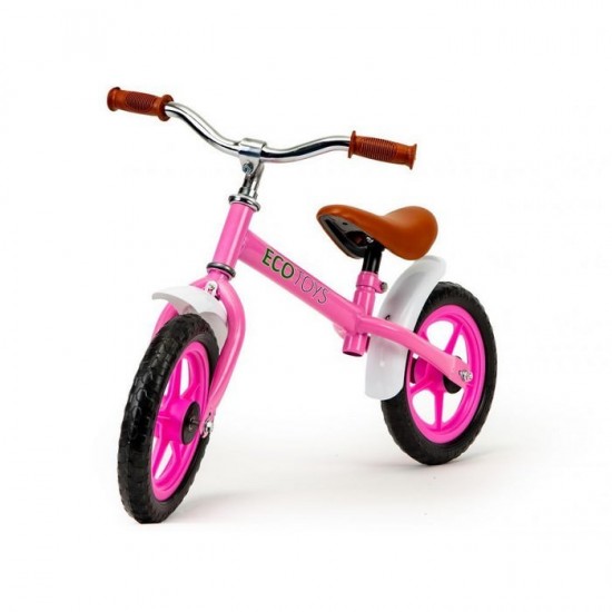 Bicicleta fara pedale Ecotoys N2004 - Roz