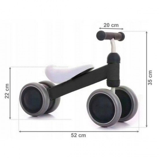 Bicicleta fara pedale Ecotoys LB1603 - Negru