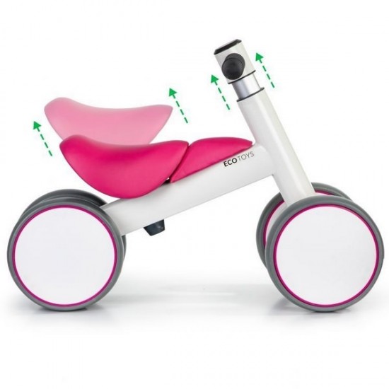 Bicicleta fara pedale Ecotoys Pink