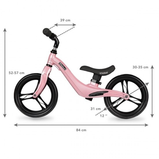 Bicicleta fara pedale Kidwell Force Pink