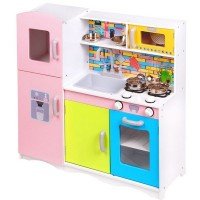 Bucatarie copii colorata Ecotoys cu set accesorii 