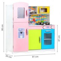 Bucatarie copii colorata Ecotoys cu set accesorii 