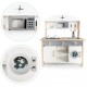 Bucatarie copii din lemn Ecotoys TL89041