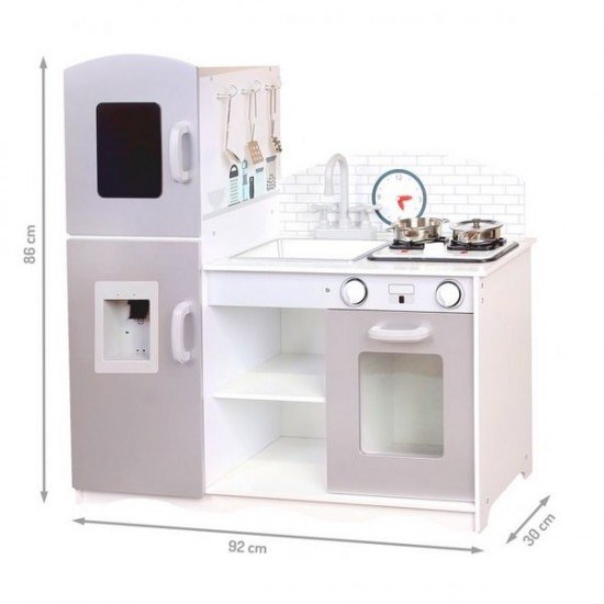 Bucatarie copii din lemn XXL Ecotoys cu accesorii