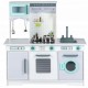 Bucatarie copii din lemn Ecotoys cu accesorii aluminiu