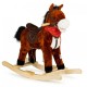 Calut balansoar cu sunete si coada in miscare Ecotoys XL-106 - Ciocolatiu