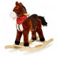 Calut balansoar cu sunete si coada in miscare Ecotoys XL-106 - Ciocolatiu