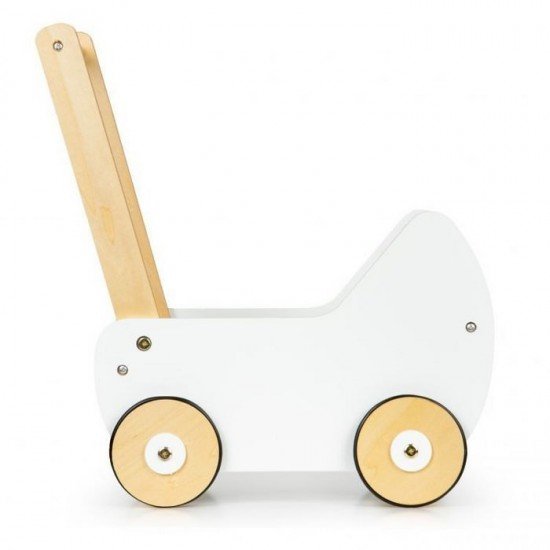 Carucior pentru papusi din lemn Ecotoys