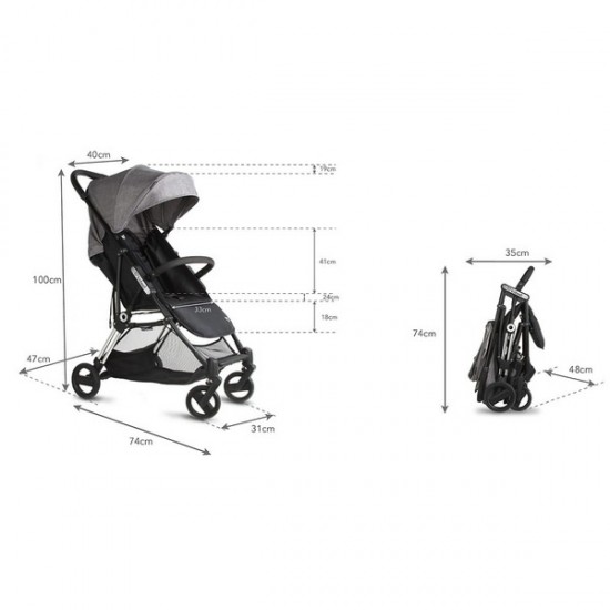 Carucior sport Kidwell Flash Gray