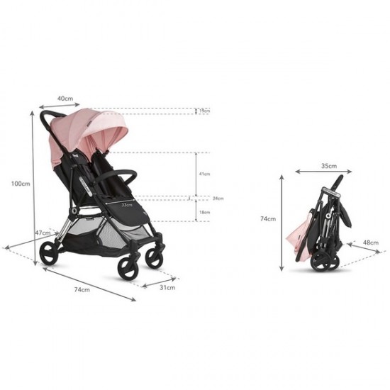 Carucior sport Kidwell Flash Pink