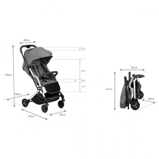 Carucior sport Kidwell Mavero Silver Black