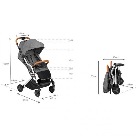 Carucior sport Kidwell Mavero Silver Brown