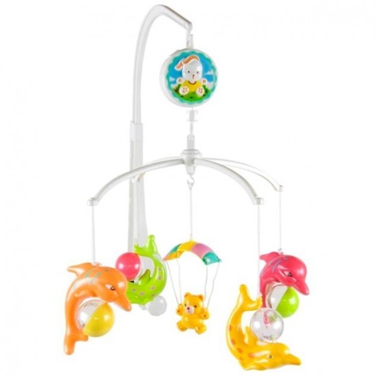 Carusel muzical Sun Baby 017 cu delfini 