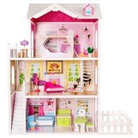 Casuta de papusi California cu papusa Ecotoys