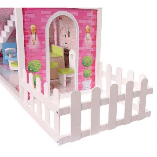 Casuta de papusi California cu papusa Ecotoys