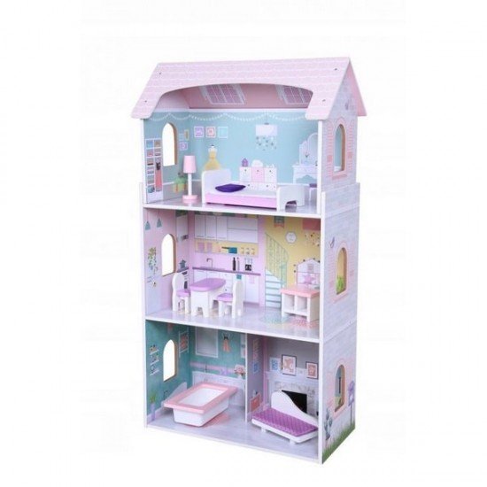 Casuta papusi din lemn Ecotoys