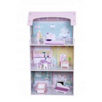 Casuta papusi din lemn Ecotoys