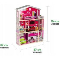 Casuta papusi de basm Malibu Ecotoys