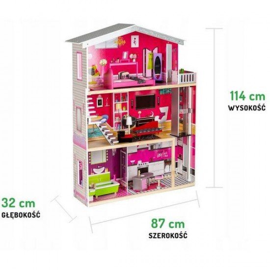 Casuta papusi de basm Malibu Ecotoys