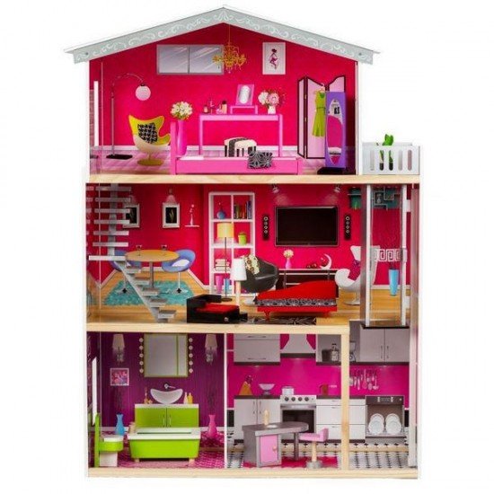 Casuta papusi de basm Malibu Ecotoys