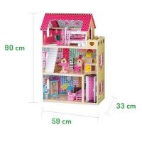 Casuta papusi Zmeurica cu 2 papusi si lift Ecotoys