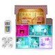 Casuta de papusi din lemn cu iluminare LED si mobilier Ecotoys