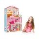 Casuta de papusi din lemn cu lift si mobilier Ecotoys W08125