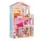 Casuta de papusi din lemn cu lift si mobilier Ecotoys W08125