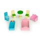 Casuta de papusi din lemn cu 3 etaje si mobilier Ecotoys