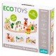 Circuit din lemn cale ferata din 78 piese Ecotoys