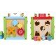 Cub educational din lemn 1004P Ecotoys