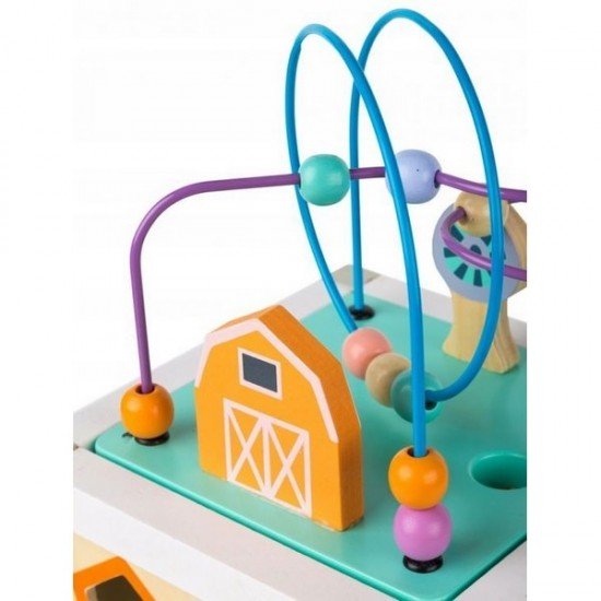 Cub educational din lemn Ecotoys 1030 