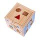 Cub educational din lemn Ecotoys 2047 