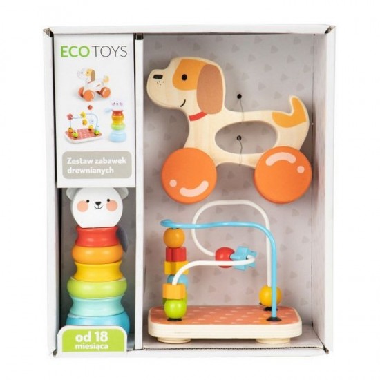 Set jucarii educative din lemn Ecotoys