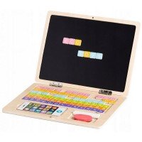 Laptop educational din lemn Ecotoys